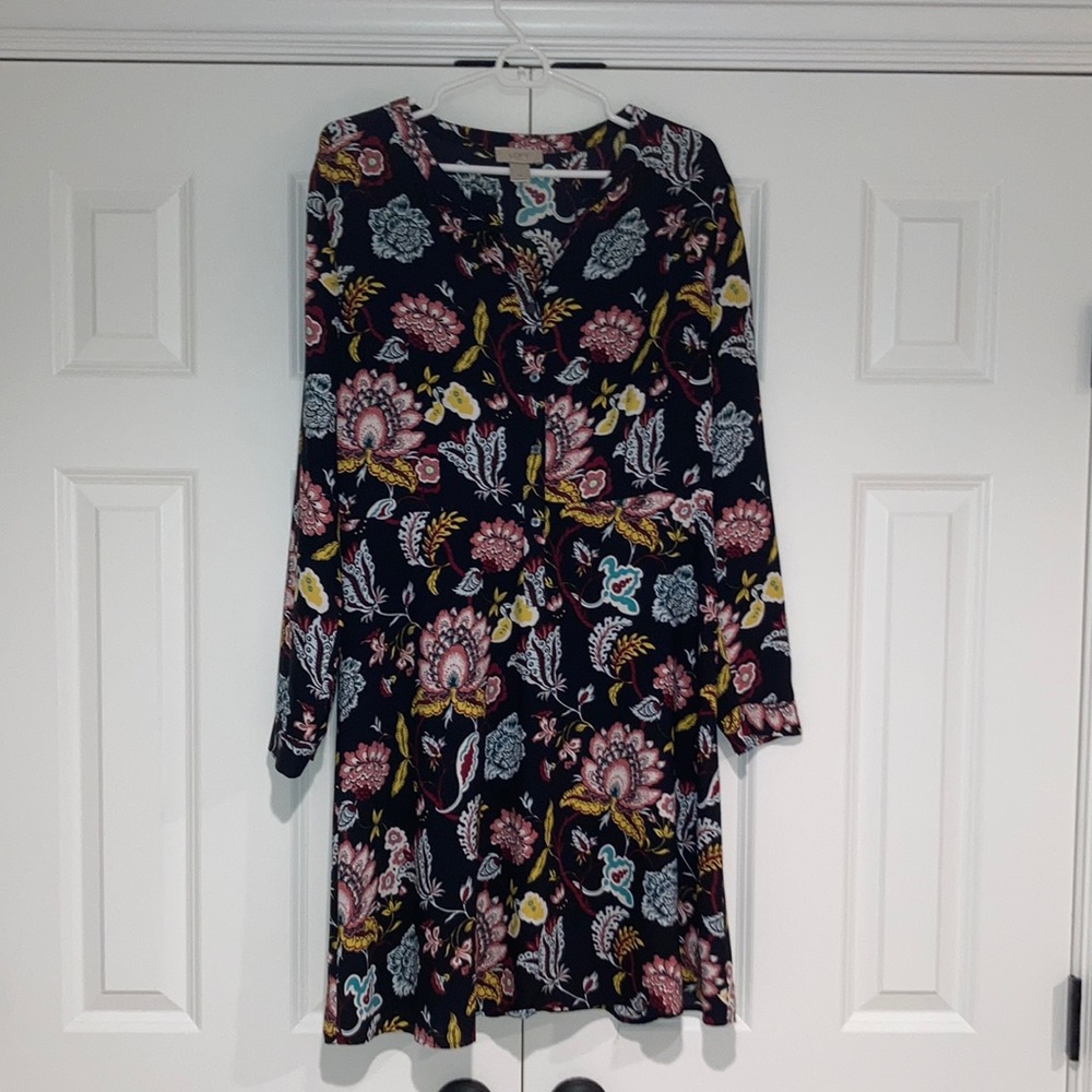 Fall Long sleeve, Black Loft dress
